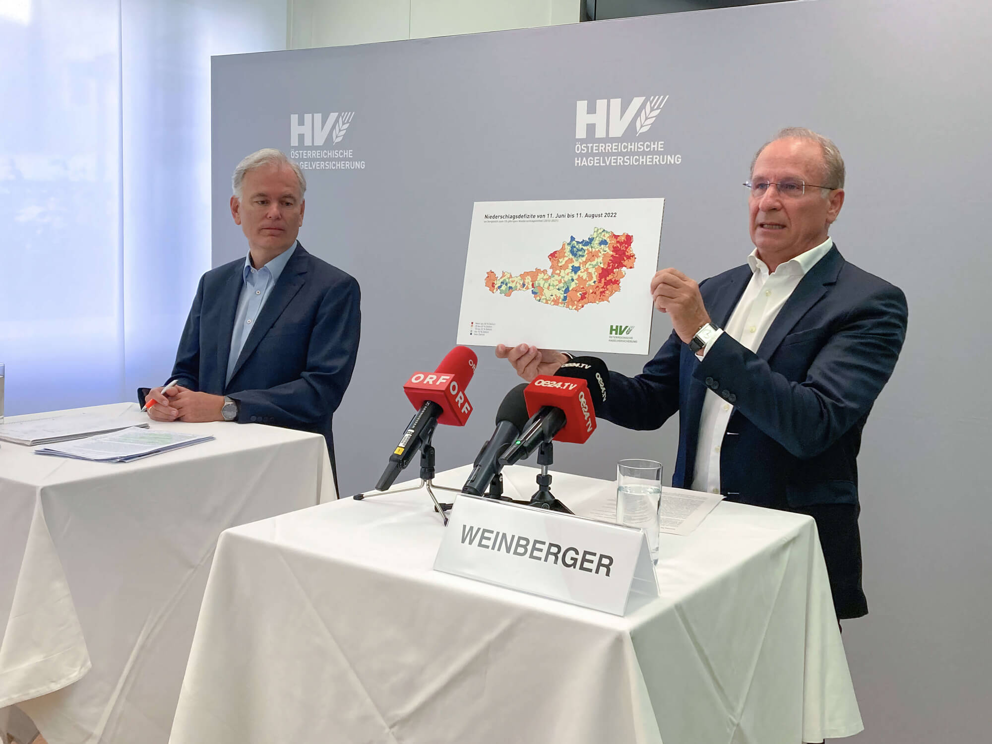 Helmut Habersack und Kurt Weinberger beim Pressegespräch
